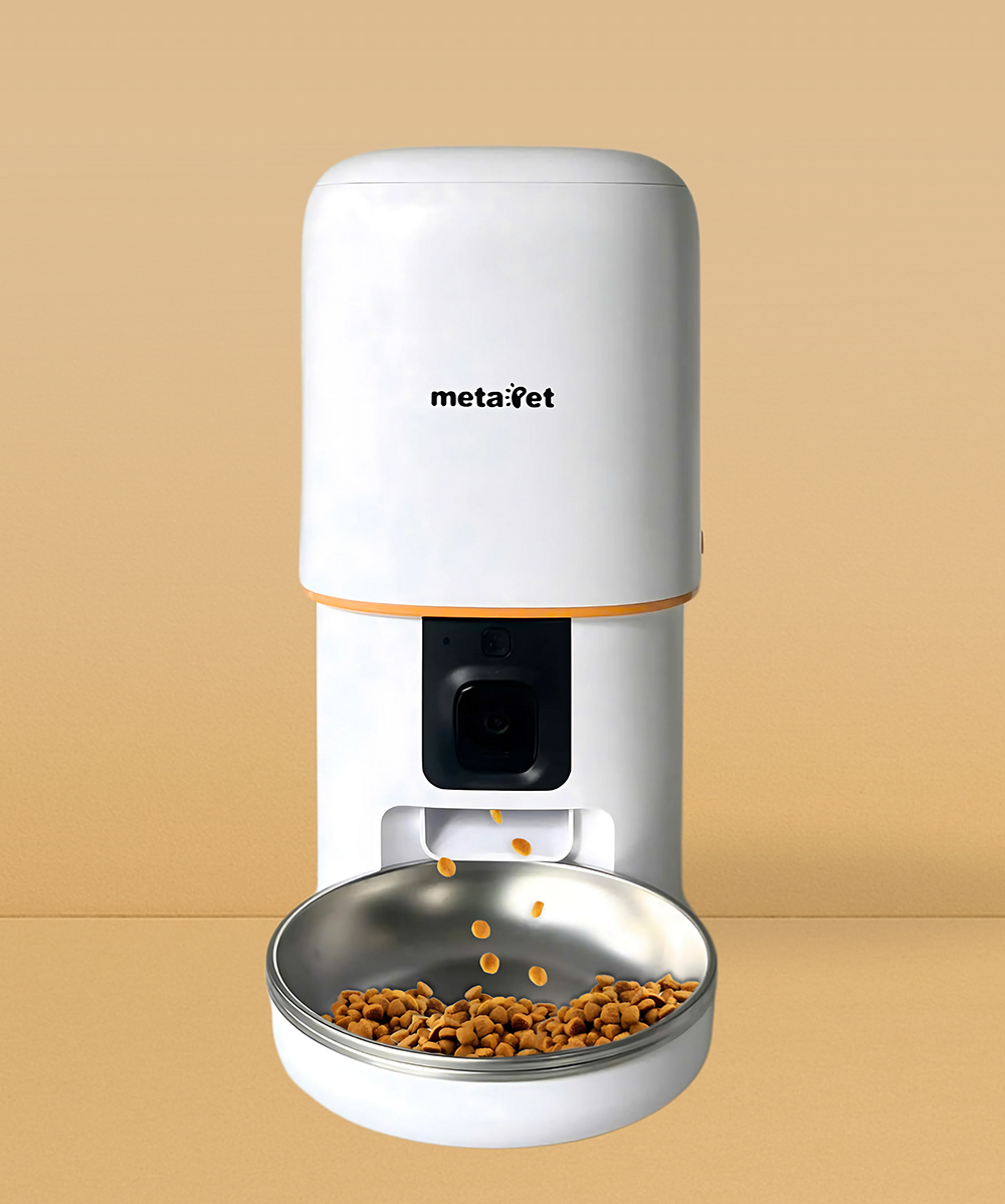 Máy Cho Mèo Ăn Tự Động metaPet 4L Tích Hợp Camera