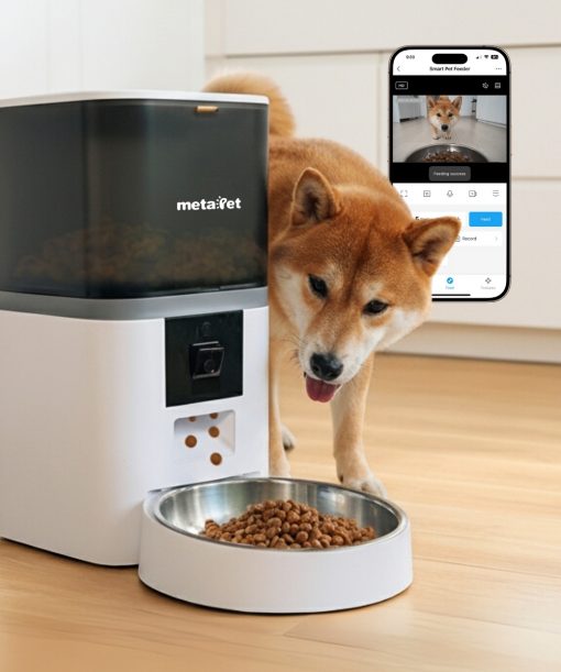 Máy Cho Thú Cưng Ăn Tự Động metaPet PLENTY 600 Pro, Wifi, Camera, 6L