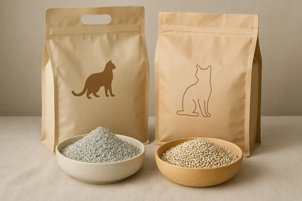 Explore diverse cat litter types available online, each with unique properties.