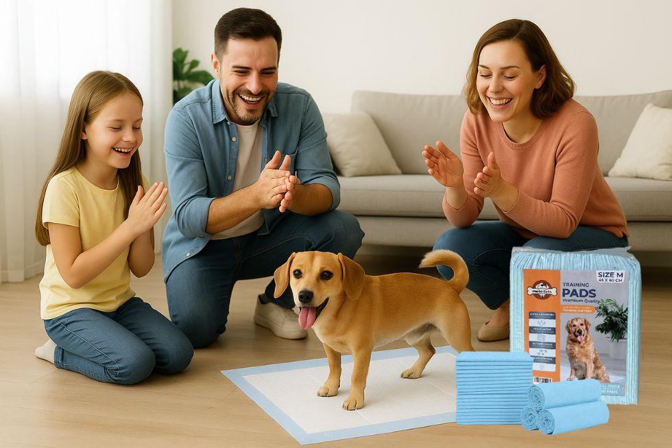 METAPETS Việt Nam https://metapets.vn Chó vui vẻ sử dụng khu vực vệ sinh chỉ định trong nhà.