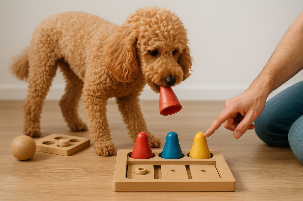 Chăm sóc sức khỏe và lông của chó Poodle.