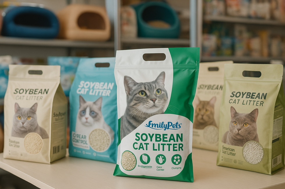Cát đậu nành EmilyPets giúp không gian nhà kín sạch sẽ và thoáng mùi.