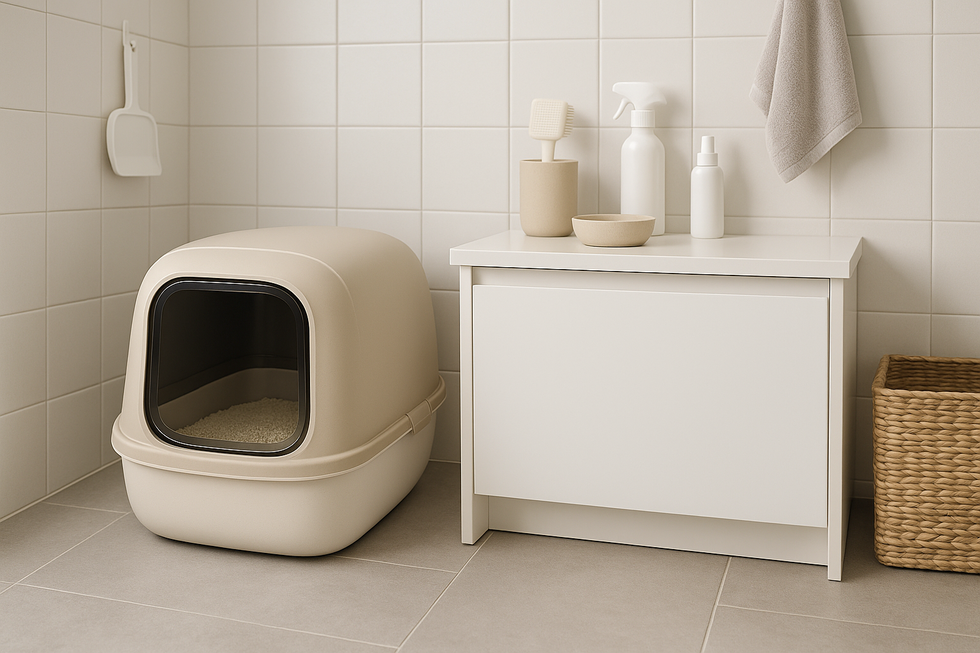 Cát đậu nành EmilyPets giúp không gian nhà kín sạch sẽ và thoáng mùi.