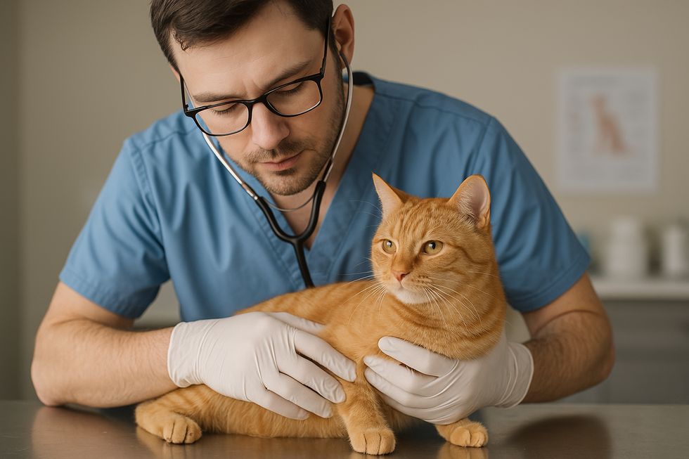 Mèo buồn bã gần bát thức ăn – dấu hiệu tiềm năng của dị ứng thức ăn gây tiêu chảy lỏng màu vàng.