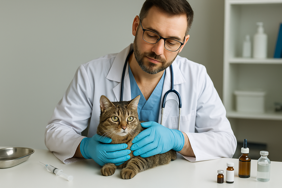 mèo bị táo bón không đi vệ sinh