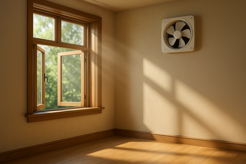 Khay vệ sinh mèo được bố trí gọn gàng, tạo không gian sống sạch sẽ.