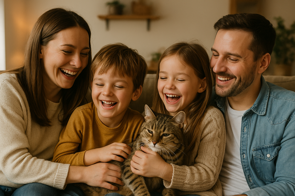METAPETS Việt Nam https://metapets.vn Gia đình cùng chơi với mèo trong không gian sống chung đầy yêu thương.
