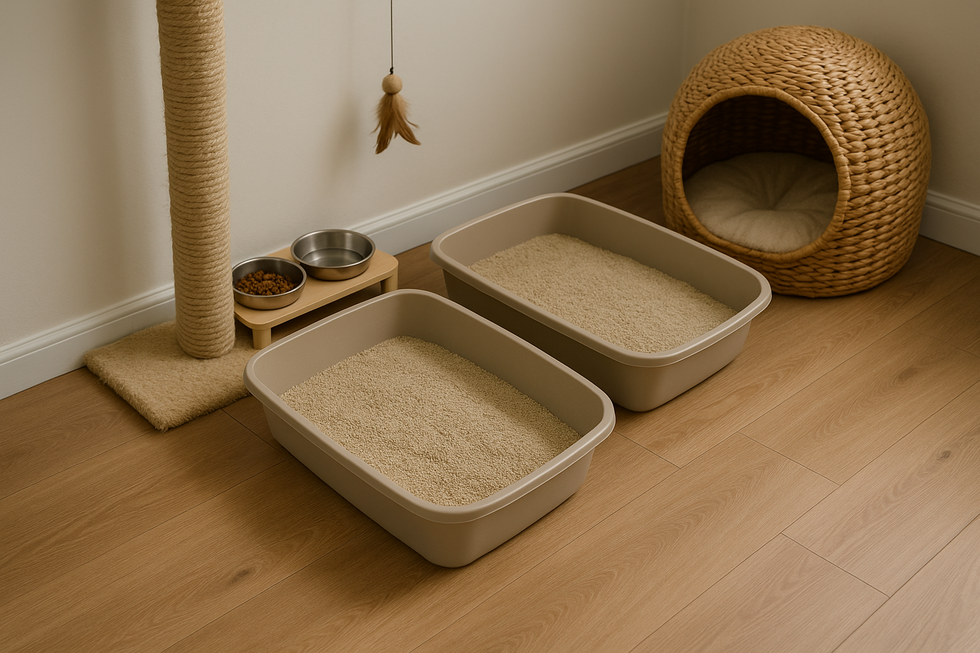 Bác sĩ thú y kiểm tra sức khỏe mèo để tìm nguyên nhân mèo đi vệ sinh bậy.