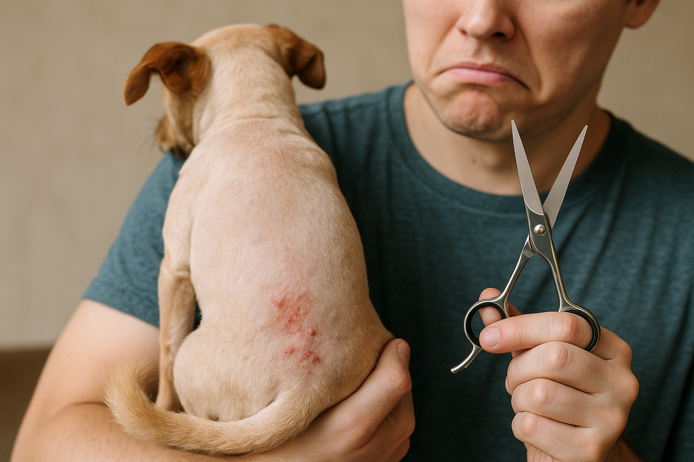 Chó Poodle được cắt tỉa lông chuyên nghiệp.