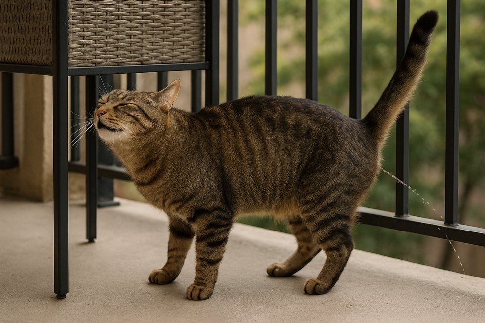 Bác sĩ thú y kiểm tra sức khỏe mèo để tìm nguyên nhân mèo đi vệ sinh bậy.