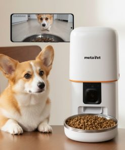 Máy Cho Ăn Tự Động Thông Minh Cho Thú Cưng metaPet GRAINY 400 Pro – 4L, Wifi, Camera