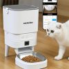 Máy Cho Ăn Tự Động Thông Minh Cho Thú Cưng metaPet NEST 400 Pro – 4L, Wifi, Camera, Màu Trắng