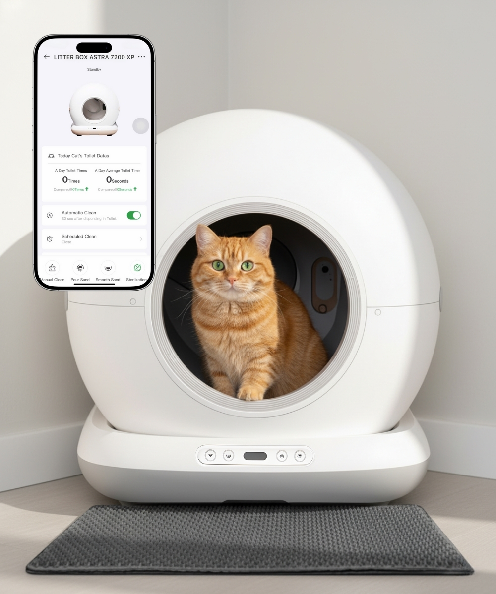 Máy Dọn Vệ Sinh Tự Động Cho Mèo METAPET ASTRA 7200 XP